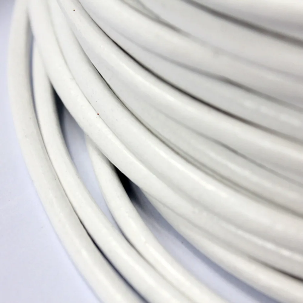 1 Yard 5mm Round White Real Cow Hide Leather Cord for Jewelry Making, Bracelet Leather Craft 
1 Yard 5mm Round White Real Cow Hide Leather Cord for Jewelry Making, Bracelet Leather Craft