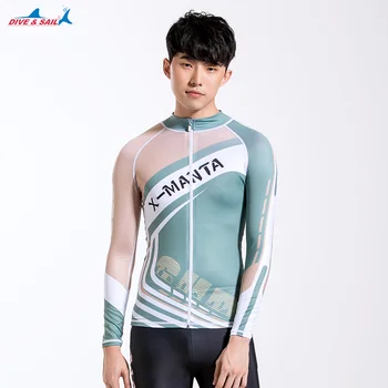 Dive & Sail Men's Rash Guard Zipper Shirt UPF 50+ Rashguard Sun UV Protection UPF50+ Swimming Surfing Snorkeling Slim-fit Skin
Dive & Sail Men's Rash Guard Zipper Shirt UPF 50+ Rashguard Sun UV Protection UPF50+ Swimming Surfing Snorkeling Slim-fit Skin