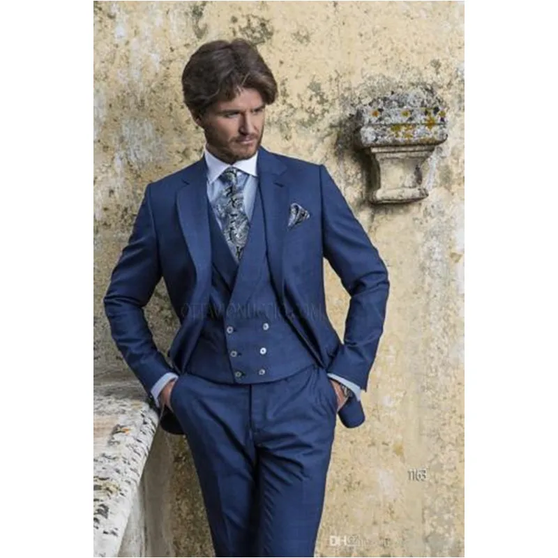 Custom Made Handsome Royal Blue PIece Mens Slim Suits Men Tuxedos Groom Wedding Suits Blazer (Jacket+Pants+Vest) H551
Custom Made Handsome Royal Blue PIece Mens Slim Suits Men Tuxedos Groom Wedding Suits Blazer (Jacket+Pants+Vest) H551