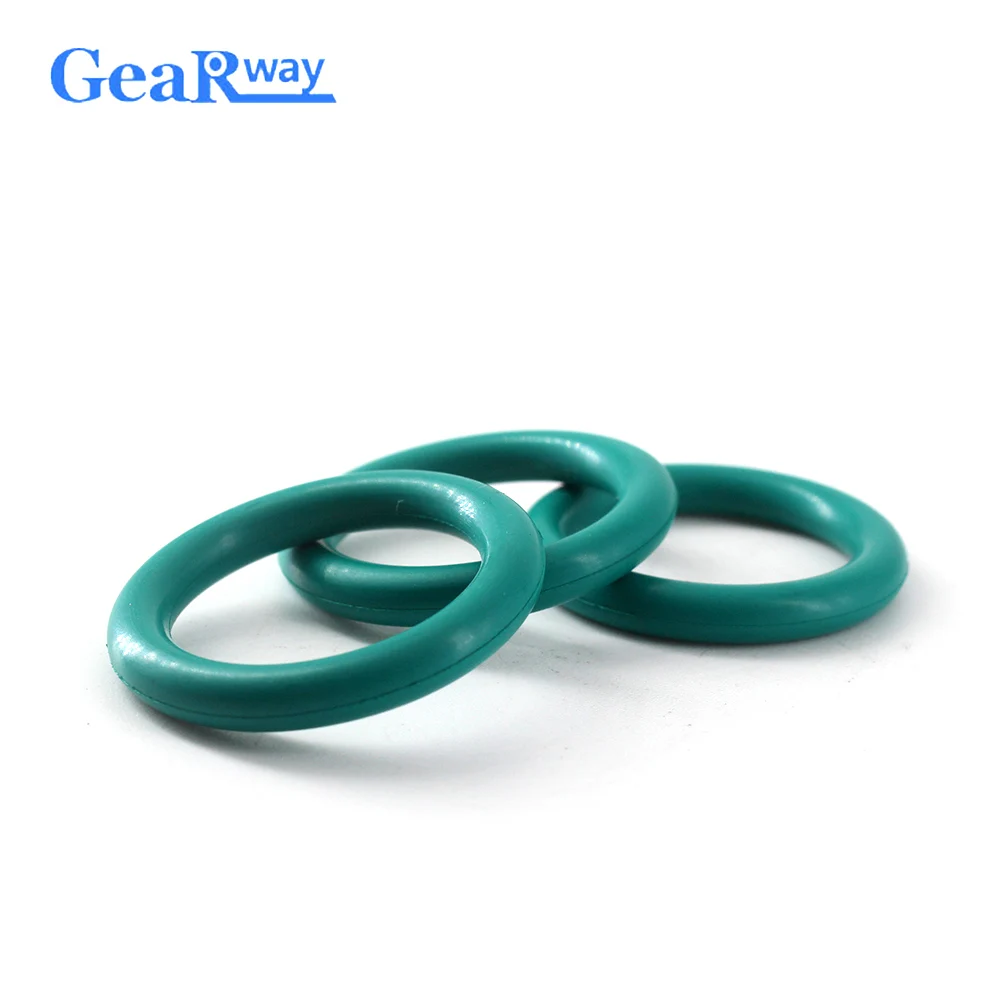 

Gearway Green FKM O Ring Seal 5.7mm thickness O Ring Sealing Gasket 62/63/65/67/97/98/100mm OD 70SH Hardness O Ring Sealing