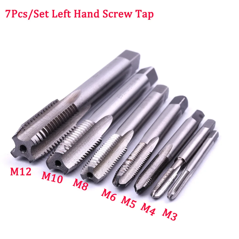Wholesale High Quality type M3-M12 Thread Tap straight Left tap High Speed Steel 7pcs/set tap drill for metal drilling
Wholesale High Quality type M3-M12 Thread Tap straight Left tap High Speed Steel 7pcs/set tap drill for metal drilling