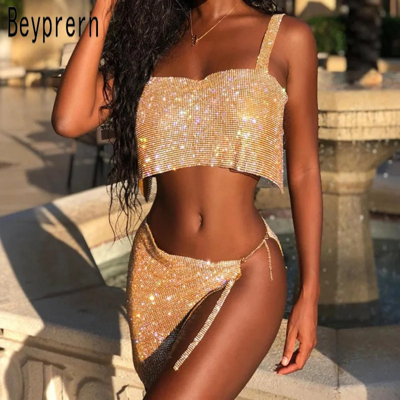 Beyprern Seductive Festival Celebrities Metal Crystal Diamonds Skirt Set Women Sparkle Diamonds Studded Tank Tops And Skirt Suit
Beyprern Seductive Festival Celebrities Metal Crystal Diamonds Skirt Set Women Sparkle Diamonds Studded Tank Tops And Skirt Suit