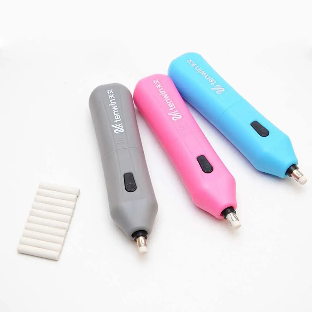 Automatic Electric Eraser Sketch School Supplies Student Stationery with 10 Eraser Refills Children'S Day Gift Material Escolar
Automatic Electric Eraser Sketch School Supplies Student Stationery with 10 Eraser Refills Children'S Day Gift Material Escolar