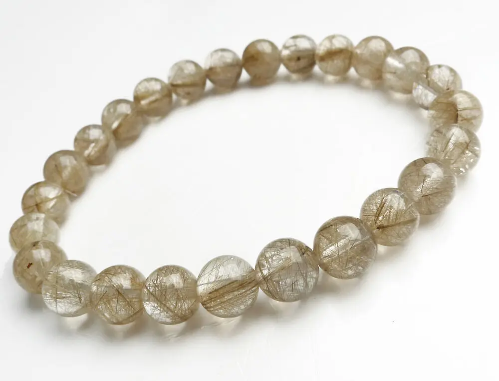 Genuine Natural Brazil Silver Hair Rutilated Quartz 7mm Bracelet Round Bead Women Men Anniversary Crsytal Fashion Bracelet AAAAA
Genuine Natural Brazil Silver Hair Rutilated Quartz 7mm Bracelet Round Bead Women Men Anniversary Crsytal Fashion Bracelet AAAAA