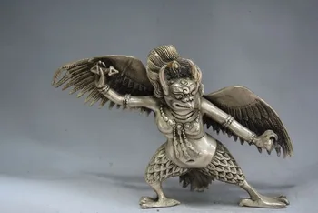 Rare old Tibet Silver Carving/ Statue---Golden-winged Dapeng Buddha statues , best collection&adornment,free shipping
Rare old Tibet Silver Carving/ Statue---Golden-winged Dapeng Buddha statues , best collection&adornment,free shipping