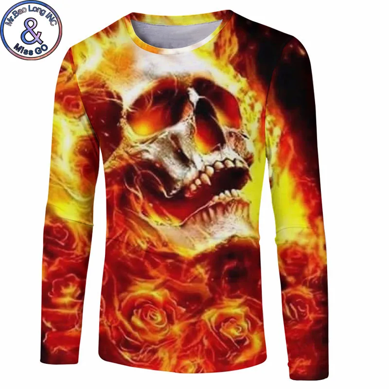 Mens Funny 3D T Shirts 2018 Fashion Fire Skull Print Tee Shirt Homme Slim Fit Long Sleeve T Shirt Men Hip Hop Tshirt Streetwear
Mens Funny 3D T Shirts 2018 Fashion Fire Skull Print Tee Shirt Homme Slim Fit Long Sleeve T Shirt Men Hip Hop Tshirt Streetwear