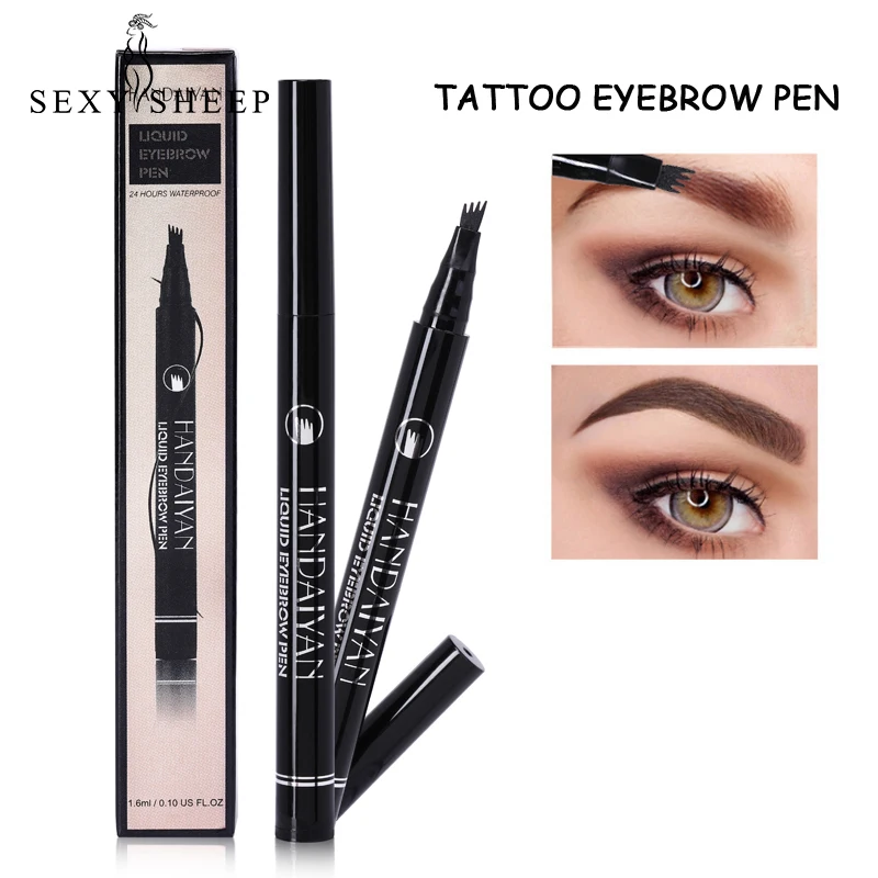 SEXYSHEEP Brand New Eyebrow Pencil Waterproof Fork Tip Eyebrow Tattoo Pen 4 Head Fine Sketch Eyebrow Enhancer Pen
SEXYSHEEP Brand New Eyebrow Pencil Waterproof Fork Tip Eyebrow Tattoo Pen 4 Head Fine Sketch Eyebrow Enhancer Pen
