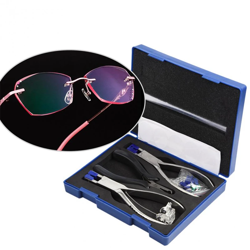 One Box Tools Set for Glasses Frames Optical Tools Rimless Disassembly Pliers Set Silhousette Eyeglass Tool Kit
One Box Tools Set for Glasses Frames Optical Tools Rimless Disassembly Pliers Set Silhousette Eyeglass Tool Kit