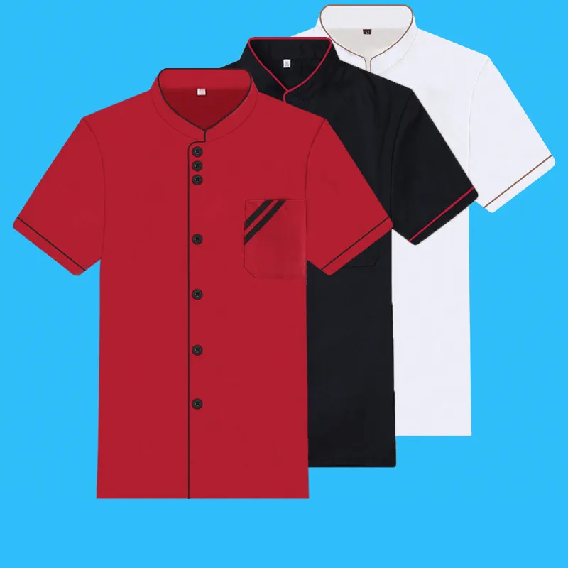 2018 Newest style Summer Short-sleeved Chef service jackte Hotel working wear Restaurant work clothes Tooling uniform cook Tops
2018 Newest style Summer Short-sleeved Chef service jackte Hotel working wear Restaurant work clothes Tooling uniform cook Tops