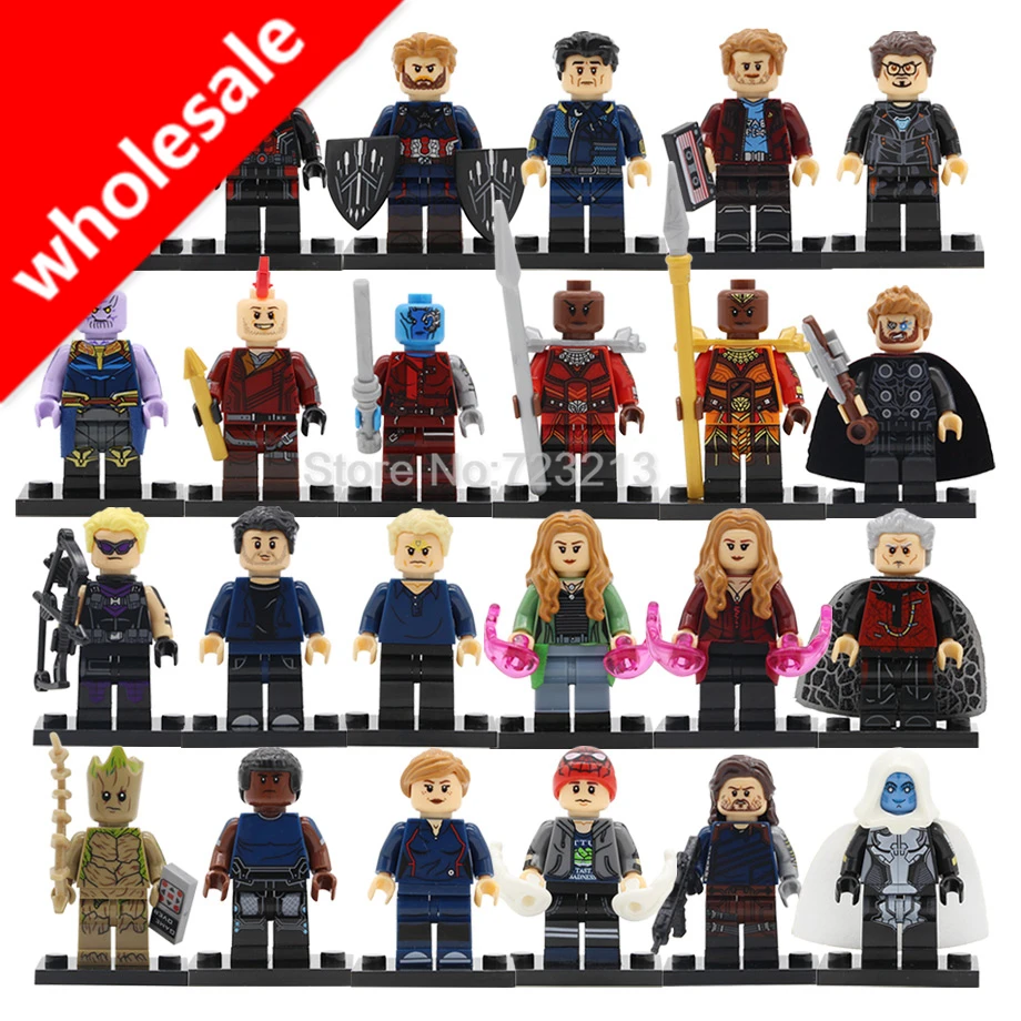 Wholesale 20pcs Super Hero Thor Scarlet Witch Banner Nebula Winter Soldier Ant-Man Thor Building Block Set Model Brick Toy
Wholesale 20pcs Super Hero Thor Scarlet Witch Banner Nebula Winter Soldier Ant-Man Thor Building Block Set Model Brick Toy