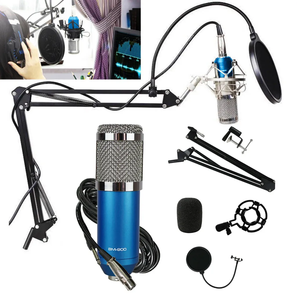 2019 USPS mini for Twitter Live singing Professional Condenser Microphone Kit Complete Set for Studio Recording BM900
2019 USPS mini for Twitter Live singing Professional Condenser Microphone Kit Complete Set for Studio Recording BM900