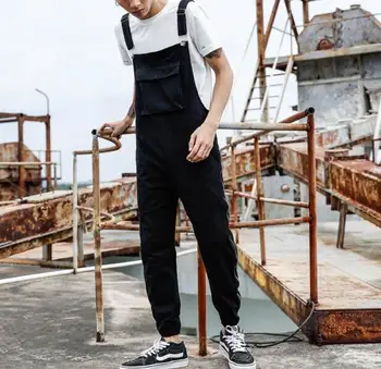 2018 Japanese retro casual Siamese suspenders pants men's autumn zipper pants men's tooling jumpsuits
2018 Japanese retro casual Siamese suspenders pants men's autumn zipper pants men's tooling jumpsuits