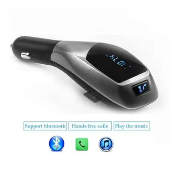 Car Kit Handsfree FM Transmitter Car MP3 Music Player Bluetooth Hands-Free Calls iPhone Samsung USB SD Slot Charge by USB port
Car Kit Handsfree FM Transmitter Car MP3 Music Player Bluetooth Hands-Free Calls iPhone Samsung USB SD Slot Charge by USB port