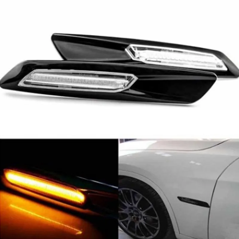 2PCS Amber Yellow LED Side Fender Marker Light Turn Signal Lamp Car Styling For BMW E60 E82 E87 E88 E90 E91 E92 E93
2PCS Amber Yellow LED Side Fender Marker Light Turn Signal Lamp Car Styling For BMW E60 E82 E87 E88 E90 E91 E92 E93