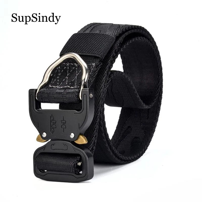 SupSindy Men canvas belt Quick release Metal buckle nylon Training belt military Army cobra tactical belts for Jeans male strap
SupSindy Men canvas belt Quick release Metal buckle nylon Training belt military Army cobra tactical belts for Jeans male strap