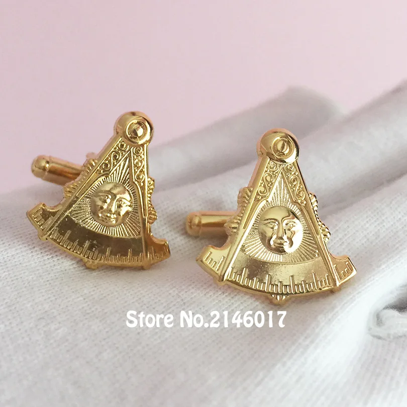 Freemason Masonic Cuff links Past Master Cufflink Mens Clothing Button Gold Color 3D Design Fellow Craft Free Masons Blue Lodge
Freemason Masonic Cuff links Past Master Cufflink Mens Clothing Button Gold Color 3D Design Fellow Craft Free Masons Blue Lodge