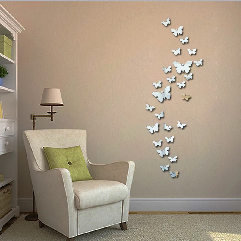 12pcs/set DIY Mirror Butterfly Wall Stickers Removable Home Decoration For Background Children's Room Bedroom Wall Decals
12pcs/set DIY Mirror Butterfly Wall Stickers Removable Home Decoration For Background Children's Room Bedroom Wall Decals