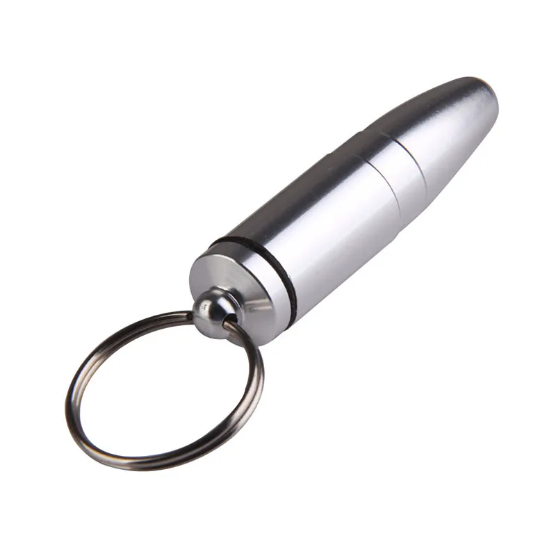 Medicine Pill Case Keychain Pocket Bullet Case Waterproof Aluminum pills organizer Box Emergency Capsule Drug Bottle Holder
Medicine Pill Case Keychain Pocket Bullet Case Waterproof Aluminum pills organizer Box Emergency Capsule Drug Bottle Holder