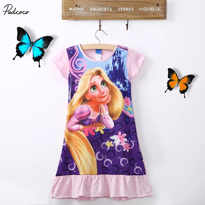 2017 cute Kids Girls Cartoon Tangled Short Sleeved Cotton Pajamas Nightdress Dress 7T-15T
2017 cute Kids Girls Cartoon Tangled Short Sleeved Cotton Pajamas Nightdress Dress 7T-15T