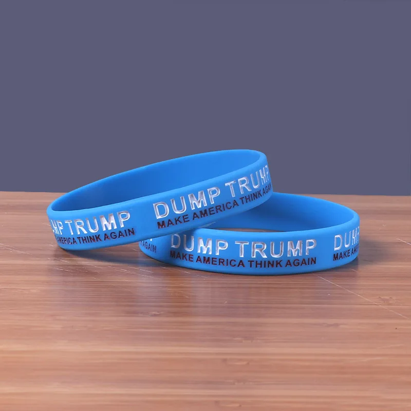 20pcs 20.2*1.2cm Against Trump silicone Bracelet Dump Wristband toy make American think again d11
20pcs 20.2*1.2cm Against Trump silicone Bracelet Dump Wristband toy make American think again d11