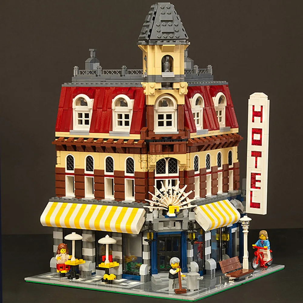 DHL 15002 2133 Pcs Creators City Cafe Corner Model Building Kits Blocks Bricks Compatible Toys For Children 10182
DHL 15002 2133 Pcs Creators City Cafe Corner Model Building Kits Blocks Bricks Compatible Toys For Children 10182