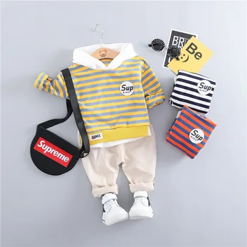 2019 baby spring and autumn boys and girls clothes casual cartoon striped letters cotton sports t-shirt two-piece
2019 baby spring and autumn boys and girls clothes casual cartoon striped letters cotton sports t-shirt two-piece
