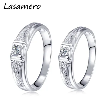 LASAMERO Rings for Men and Women 0.054CT Round Cut Natural Diamond Ring Couple Rings 18k White Gold Engagement Wedding Ring
LASAMERO Rings for Men and Women 0.054CT Round Cut Natural Diamond Ring Couple Rings 18k White Gold Engagement Wedding Ring