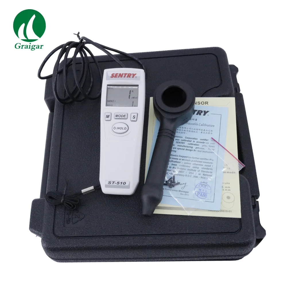 ST510 Professional UV ST-510 UVA Meters for Measure Ultraviolet Light Radiation Range in a unit mW/cm2 or uW/cm2
ST510 Professional UV ST-510 UVA Meters for Measure Ultraviolet Light Radiation Range in a unit mW/cm2 or uW/cm2