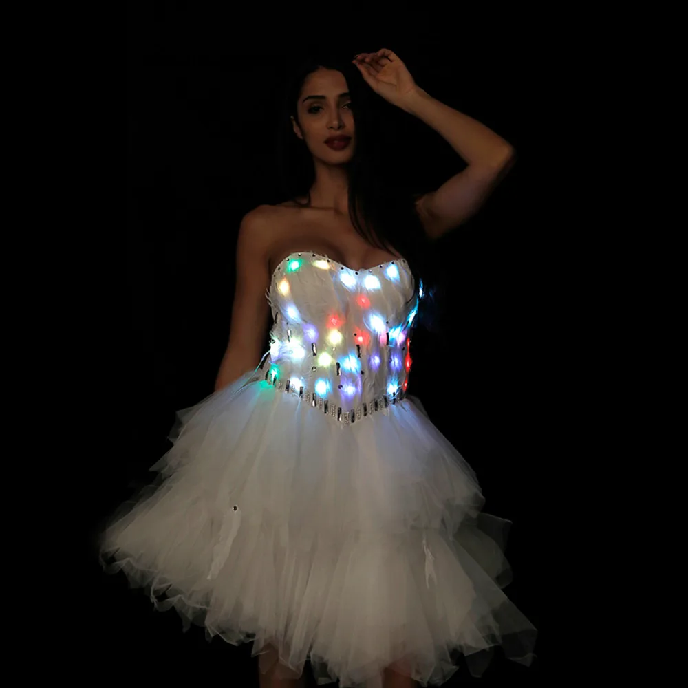 ohlees New Autumn Winter Stage Costumes LED Luminous Coat dance show faux Fur Coat Star Nightclub Christmas Outwear
ohlees New Autumn Winter Stage Costumes LED Luminous Coat dance show faux Fur Coat Star Nightclub Christmas Outwear