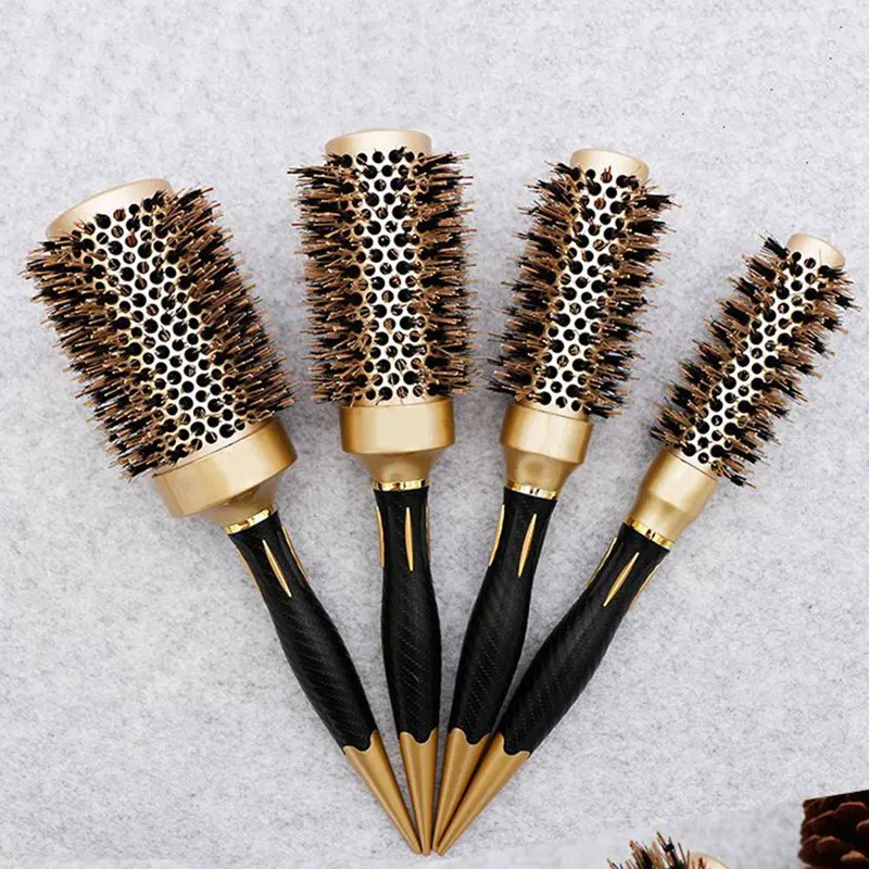 1 Piece Round Hair Brush Heat Resistant Hairdressing Hair Comb Curly Hair Rolling Comb Aluminum Cylinder Comb Boar Bristle Brush
1 Piece Round Hair Brush Heat Resistant Hairdressing Hair Comb Curly Hair Rolling Comb Aluminum Cylinder Comb Boar Bristle Brush