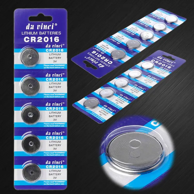 5PCS Button Battery CR2016 3V Lithium Cell Coin Batteries LM2016 BR2016 DL2016 Watch Electronic Promotion Toy Remote
5PCS Button Battery CR2016 3V Lithium Cell Coin Batteries LM2016 BR2016 DL2016 Watch Electronic Promotion Toy Remote