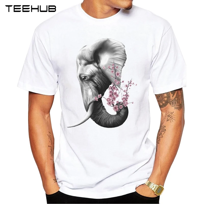 New Arrivals 2019 TEEHUB Cool Men's Fashion Elephant Flower Design T-Shirt Short Sleeve O-neck Tops Hipster Tee
New Arrivals 2019 TEEHUB Cool Men's Fashion Elephant Flower Design T-Shirt Short Sleeve O-neck Tops Hipster Tee