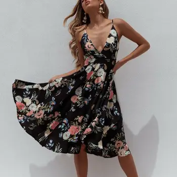 arrival Women Boho Floral Sleevless Chiffon Dress Summer Party Ladies V-Neck Casual Beach Midi Dress Sundress New
arrival Women Boho Floral Sleevless Chiffon Dress Summer Party Ladies V-Neck Casual Beach Midi Dress Sundress New