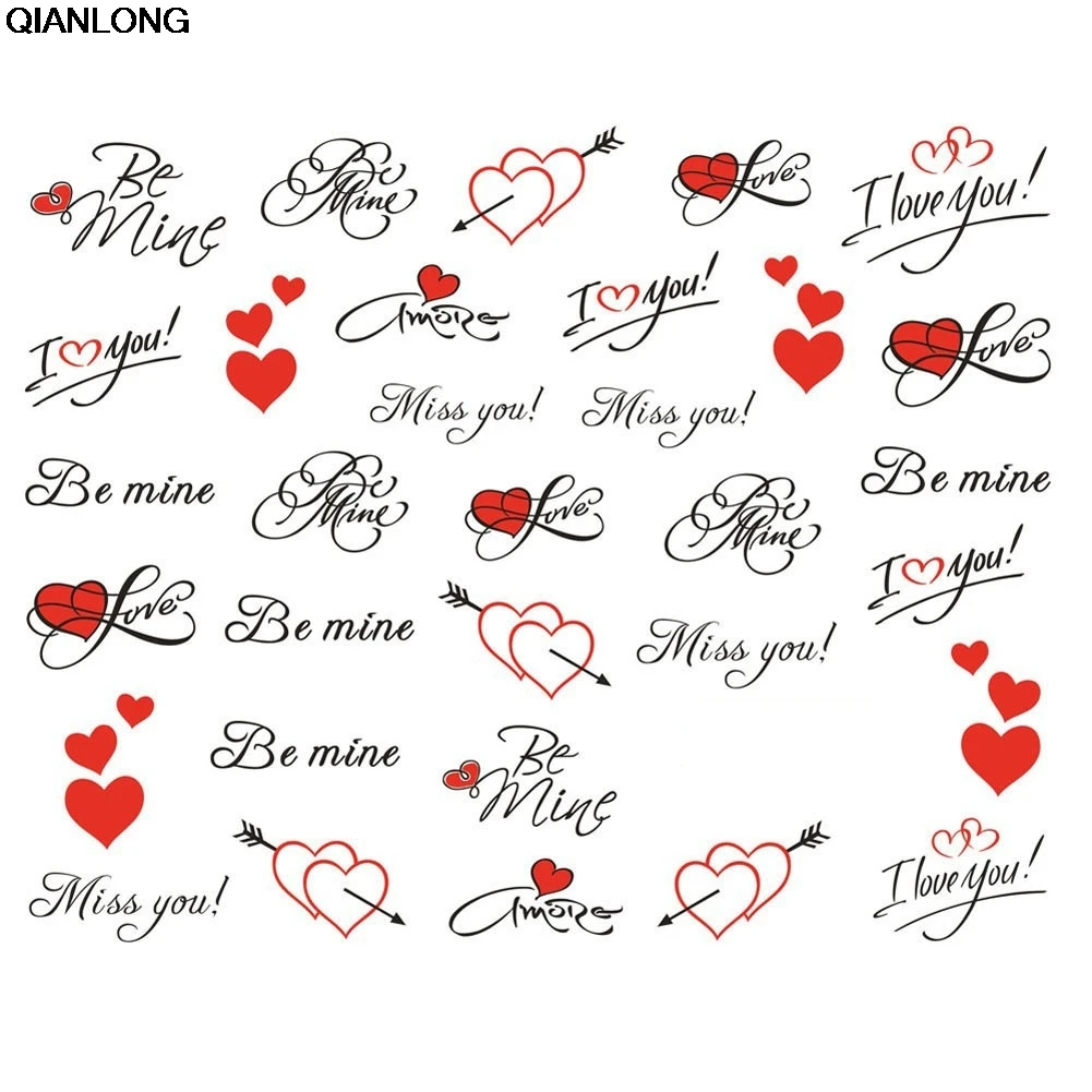 Pretty Letter Miss You Printing Love Heart For Nails Tips Decor Of Water Transfer Decals 1Sheet Nail Art Sticker
Pretty Letter Miss You Printing Love Heart For Nails Tips Decor Of Water Transfer Decals 1Sheet Nail Art Sticker