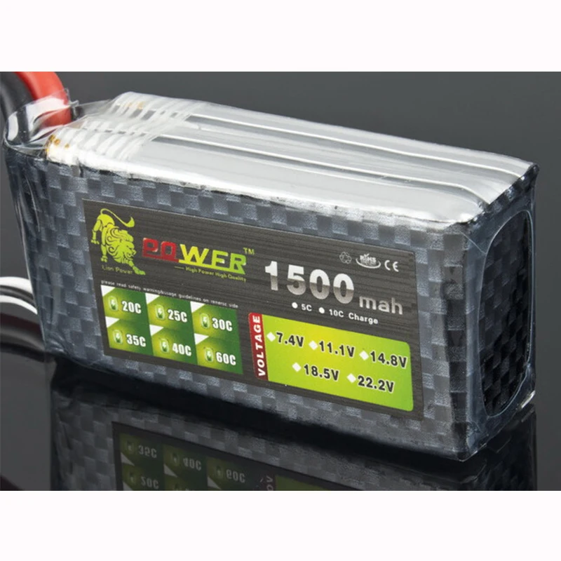 Lipo 3S 11.1V 1500mAh 35C/40C with T / XT60 Plug Battery manufacturers Power For RC Quadcopter Helicopter Boat 
Lipo 3S 11.1V 1500mAh 35C/40C with T / XT60 Plug Battery manufacturers Power For RC Quadcopter Helicopter Boat