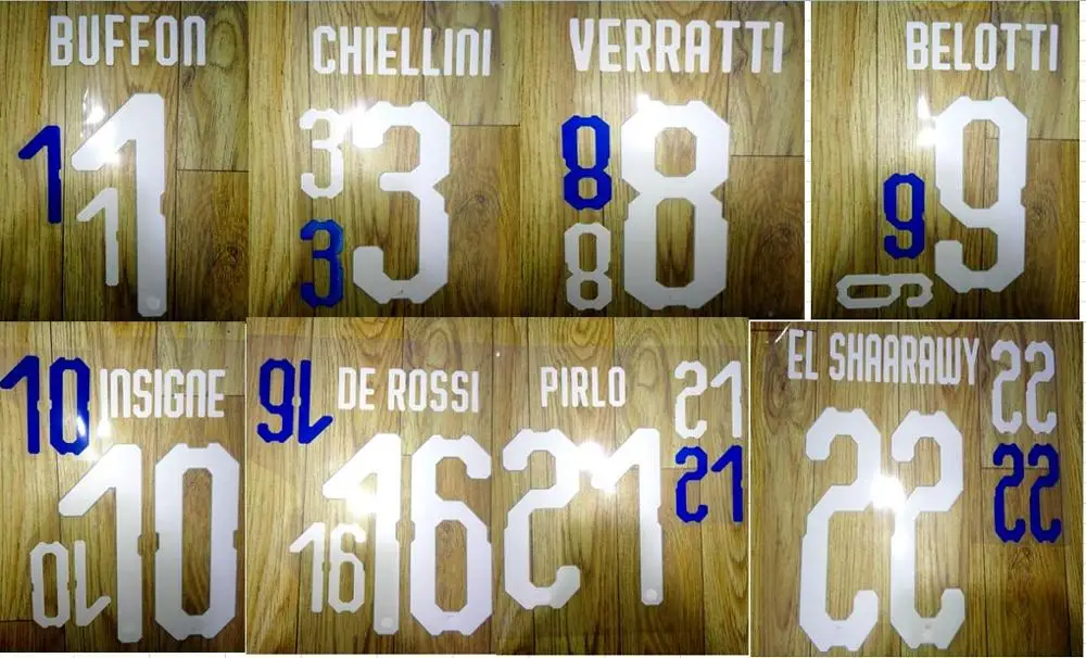 2018 Italy home BUFFON CHIELLINI VERRATTI BELOTTI INSIGNE DE ROSSI PIRLO EL SHAARAWY nameset patch badge
2018 Italy home BUFFON CHIELLINI VERRATTI BELOTTI INSIGNE DE ROSSI PIRLO EL SHAARAWY nameset patch badge