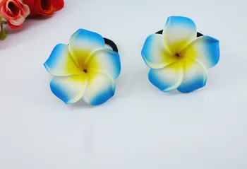 20 New blue color Foam Hawaiian Plumeria flower Frangipani Flower bridal hair bands elastic bands 4.5cm
20 New blue color Foam Hawaiian Plumeria flower Frangipani Flower bridal hair bands elastic bands 4.5cm