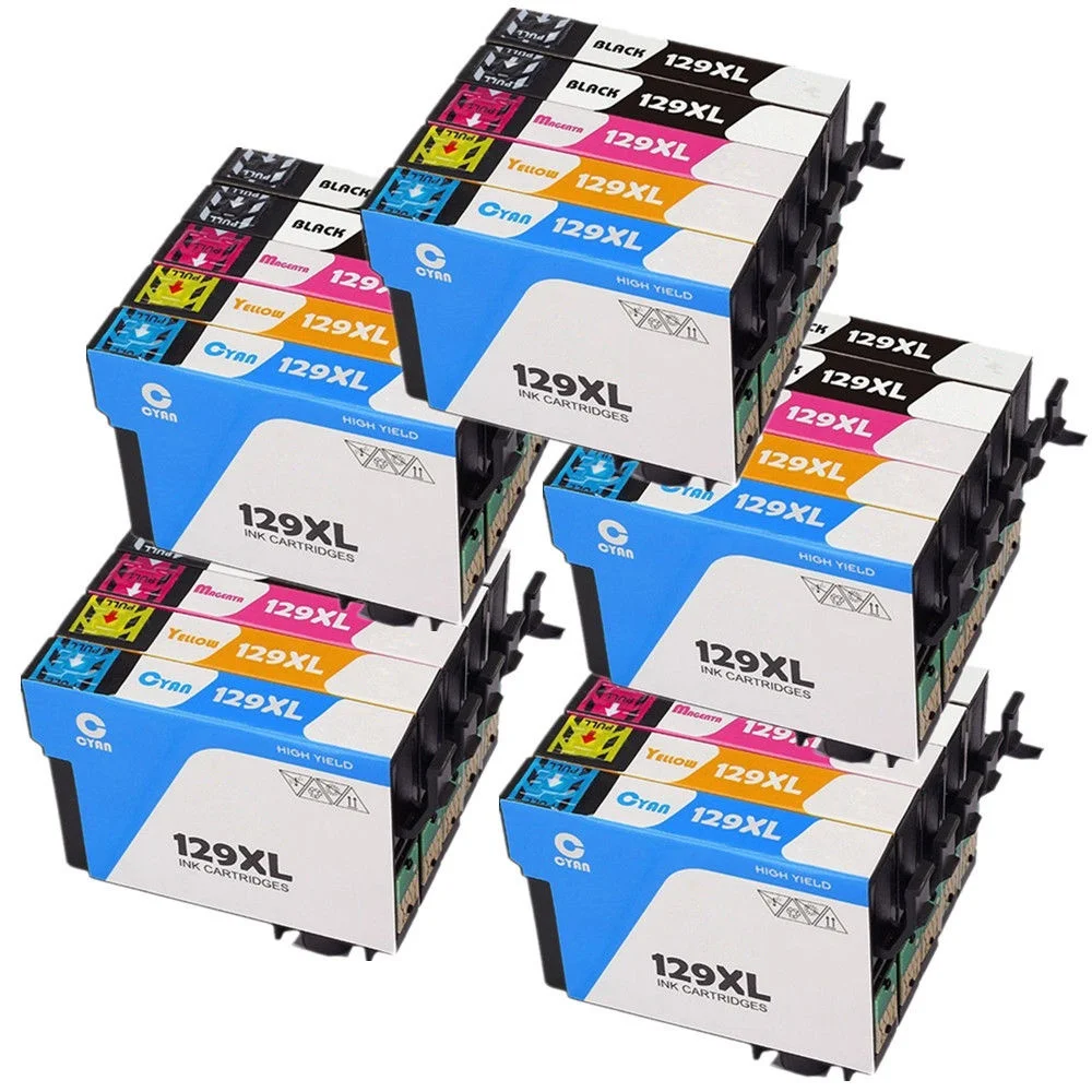 25x Compatible T1291 T1292 T1293 T1294 Ink cartridge for stylus SX235W SX425W SX420W SX438W SX525WD SX535WD Printer
25x Compatible T1291 T1292 T1293 T1294 Ink cartridge for stylus SX235W SX425W SX420W SX438W SX525WD SX535WD Printer