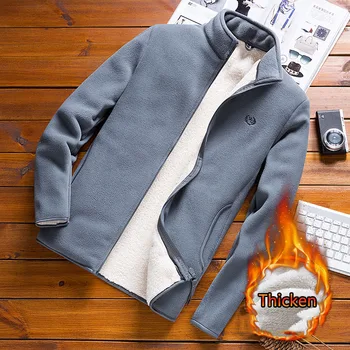 2020 Winter Autumn Thicken Fleece Men Jackets Coat Casual streetwear Slim Fit jacket Gray Warmer Outwear hoodies chaqueta hombre
2020 Winter Autumn Thicken Fleece Men Jackets Coat Casual streetwear Slim Fit jacket Gray Warmer Outwear hoodies chaqueta hombre