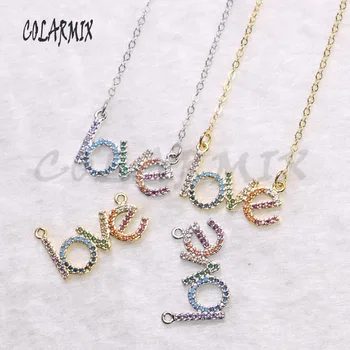 10 strands Love pendant necklace crystal LETTERS accessories love jewelry Gift zircon pendant necklace for women 9292
10 strands Love pendant necklace crystal LETTERS accessories love jewelry Gift zircon pendant necklace for women 9292