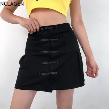 NCLAGEN 2019 Sexy Chinese Knot Split Vintage Skirt Women Hip Package A Line Party Night Club Bodycon Pockets Cotton Mini Skirt
NCLAGEN 2019 Sexy Chinese Knot Split Vintage Skirt Women Hip Package A Line Party Night Club Bodycon Pockets Cotton Mini Skirt