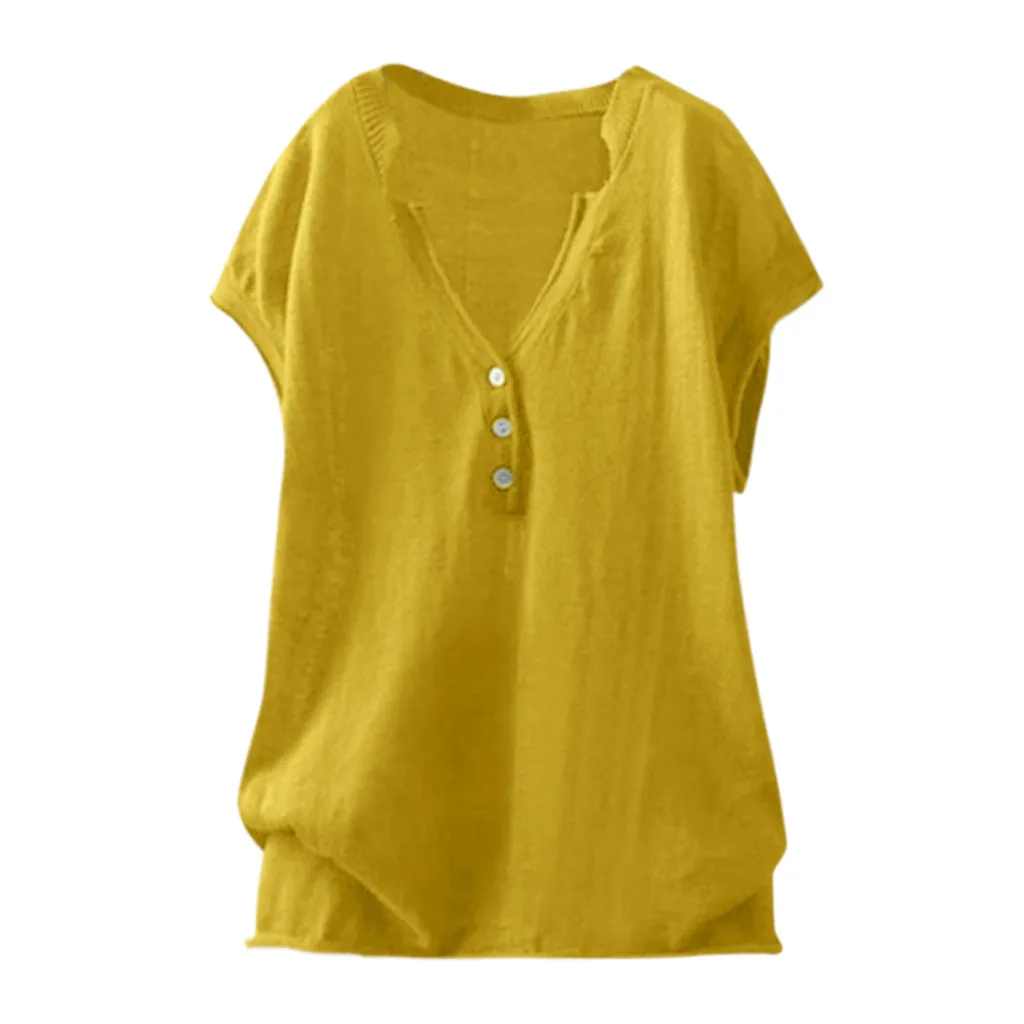 FREE OSTRICH Women Shirts Trend Casual Solid Buttoned Blouse Loose Short Sleeve Yellow Elegant Elegant Summer Blouse Shirts
FREE OSTRICH Women Shirts Trend Casual Solid Buttoned Blouse Loose Short Sleeve Yellow Elegant Elegant Summer Blouse Shirts