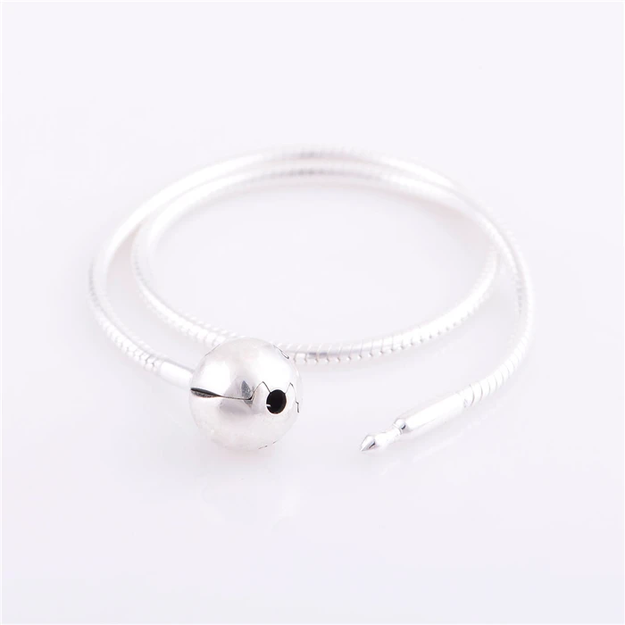 925 Sterling Silver Essence Charm Bracelets For Women With Round Clasp Clip Only Fit European Essence Charm Beads DIY YL003
925 Sterling Silver Essence Charm Bracelets For Women With Round Clasp Clip Only Fit European Essence Charm Beads DIY YL003