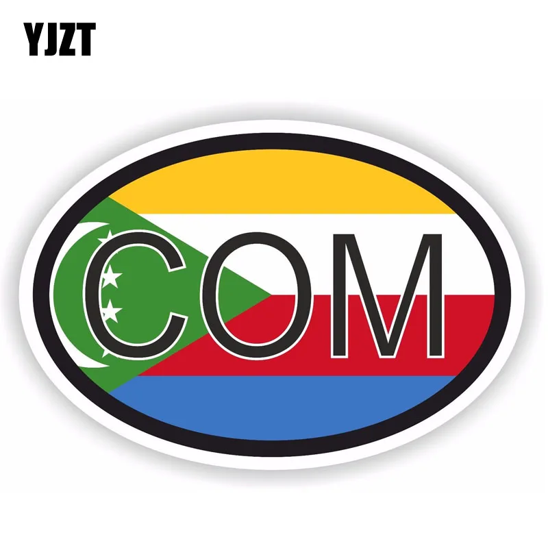 Фото YJZT 11 см * 7 3 индивидуальный COM-код страны флаг наклейка на автомобиль