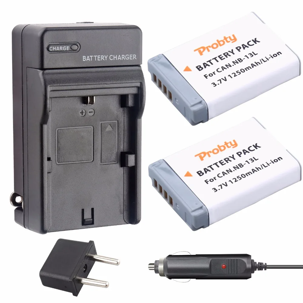 2Pcs Probty NB-13L NB 13L NB13L batteries + Charger for Canon PowerShot G5X G7X G9X G7 X Mark II G9X Mark II SX620 HS SX720 HS
2Pcs Probty NB-13L NB 13L NB13L batteries + Charger for Canon PowerShot G5X G7X G9X G7 X Mark II G9X Mark II SX620 HS SX720 HS
