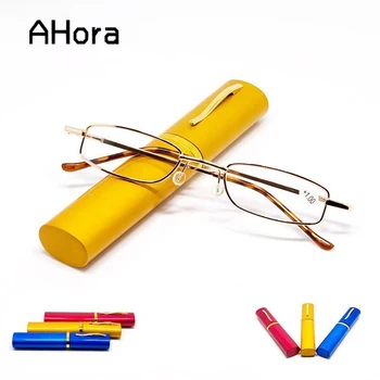 Ahora Square Metal Frame Reading Glasses Men Women With Alloy Random Color Case Presbyopic Reading Eyeglasses Diopter +2.0 2.5
Ahora Square Metal Frame Reading Glasses Men Women With Alloy Random Color Case Presbyopic Reading Eyeglasses Diopter +2.0 2.5