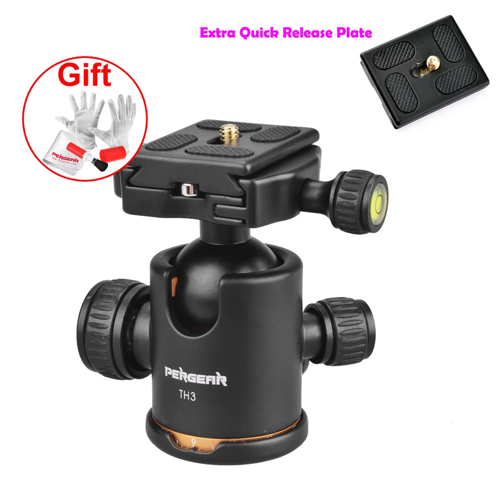 Pergear 360 Degree Rotation Camera Tripod Ball Head 3/8" Screw Base Load 8KG with 2 Pcs Quick Release Plate for Tipod Monopod
Pergear 360 Degree Rotation Camera Tripod Ball Head 3/8" Screw Base Load 8KG with 2 Pcs Quick Release Plate for Tipod Monopod