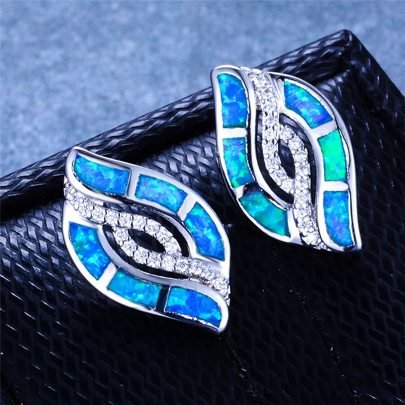 Cute Female Big Eye Stud Earrings Vintage 925 Sterling Silver Wedding Earrings For Women Boho White Blue Fire Opal Earrings
Cute Female Big Eye Stud Earrings Vintage 925 Sterling Silver Wedding Earrings For Women Boho White Blue Fire Opal Earrings