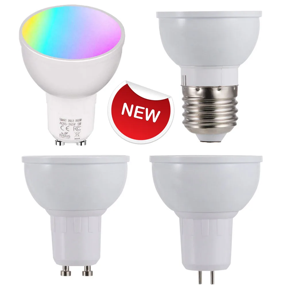 Smart WiFi Light Bulb 6W RGB Magic Light Bulb Lamp Cup Wake-Up Lights Compatible with Alexa and Google Assistant GU10/E27/GU5.3
Smart WiFi Light Bulb 6W RGB Magic Light Bulb Lamp Cup Wake-Up Lights Compatible with Alexa and Google Assistant GU10/E27/GU5.3