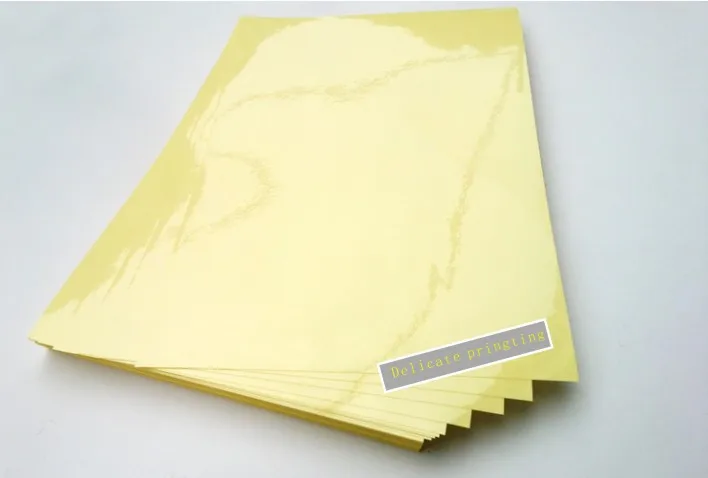 50PCS /lot A4 blank autoadhesiva clear transparent PVC/TAB the texture of the laser printer or